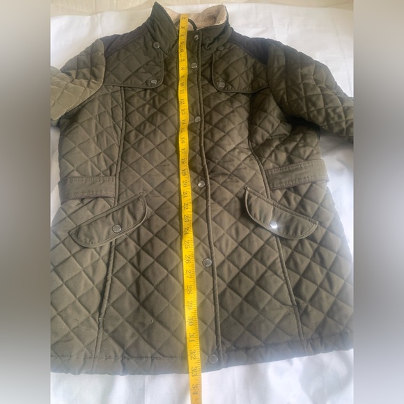 Laundry By Design Olive Green Quilted Barn Chore Coat Size XL - Picture 9 of 9